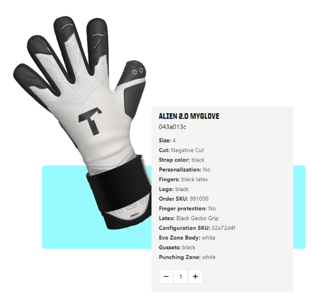 t1tan glove configurator
