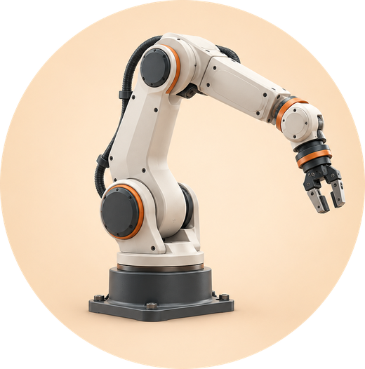 Six-axis industrial robot arm
